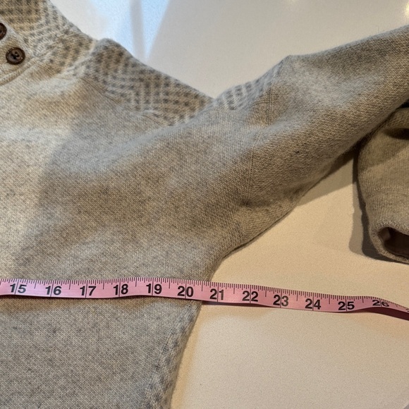 Marmot Vivian Wool Mock Neck Sweater Baselayer, Oatmeal, Size L - Picture 9 of 12